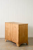 Load image into Gallery viewer, 19th Century English Pine 2 over 3 Chest With Brass Swans
