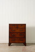 Load image into Gallery viewer, George III 2 Over 3 Mahogany and Crossbanded Hall Chest (c. 1780)
