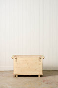 Load image into Gallery viewer, Antique Italian Hand Painted Italian Pink + Green Pine Trunk
