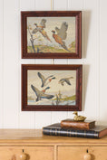 Load image into Gallery viewer, PAIR of Vintage Paint By Number Duck and Pheasants in Oak Frames
