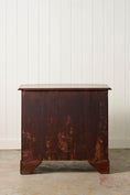 Load image into Gallery viewer, 19th Century English Walnut Bow Front 4-Drawer Chest on Bracket Feet
