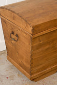 Load image into Gallery viewer, 19th Century English Pine Dome Top Blanket Chest
