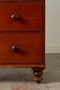 Load image into Gallery viewer, Victorian Pine Chest with Original Patina with Contrast Knobs
