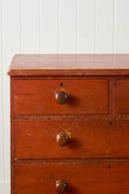 Load image into Gallery viewer, Victorian Pine Chest with Original Patina with Contrast Knobs
