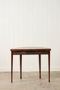 Load image into Gallery viewer, Antique George Ill Mahogany Demi Lune Card Table with Inlay
