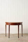 Load image into Gallery viewer, Antique George Ill Mahogany Demi Lune Card Table with Inlay
