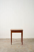 Load image into Gallery viewer, 19th Century French Walnut Single Drawer Side Table with Tapered Legs (from a French Monastery; marking on side)

