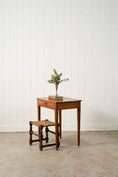 Load image into Gallery viewer, 19th Century French Walnut Single Drawer Side Table with Tapered Legs (from a French Monastery; marking on side)
