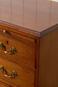 Load image into Gallery viewer, Georgian Mahogany Chest of Drawers 2-Over-3 with Brushing Slide
