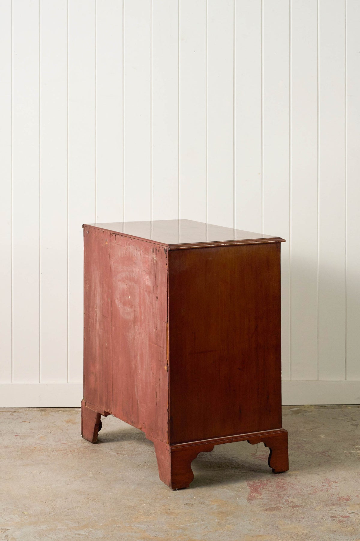 Georgian Mahogany Chest of Drawers 2-Over-3 with Brushing Slide