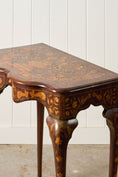 Load image into Gallery viewer, 19th Century Dutch Marquetry Serpentine Console on Padded Feet
