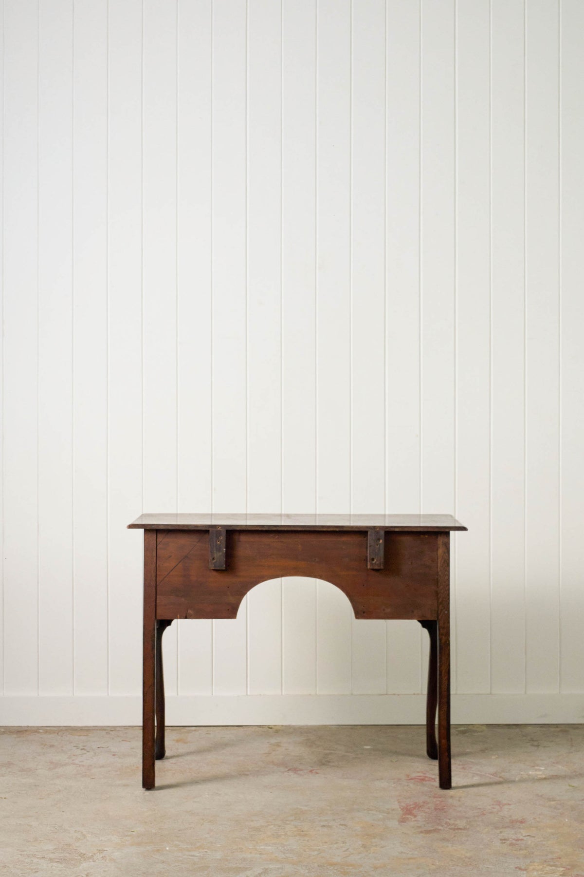 19th Century English Oak Lowboy on Padded Feet