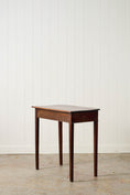 Load image into Gallery viewer, Antique English Regency Mahogany Single Drawer Bow Front Table
