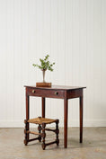Load image into Gallery viewer, Antique English Regency Mahogany Single Drawer Bow Front Table
