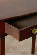 Load image into Gallery viewer, Antique English Regency Mahogany Single Drawer Bow Front Table

