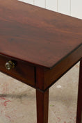 Load image into Gallery viewer, Antique English Regency Mahogany Single Drawer Bow Front Table
