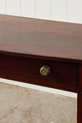 Load image into Gallery viewer, Antique English Regency Mahogany Single Drawer Bow Front Table
