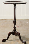 Load image into Gallery viewer, Antique Mahogany Tripod Tea Table With Beaded Lip Detail
