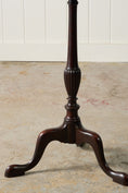 Load image into Gallery viewer, Antique Mahogany Tripod Tea Table With Beaded Lip Detail
