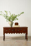 Load image into Gallery viewer, 18th Century 2 Drawer Oak Dresser Base
