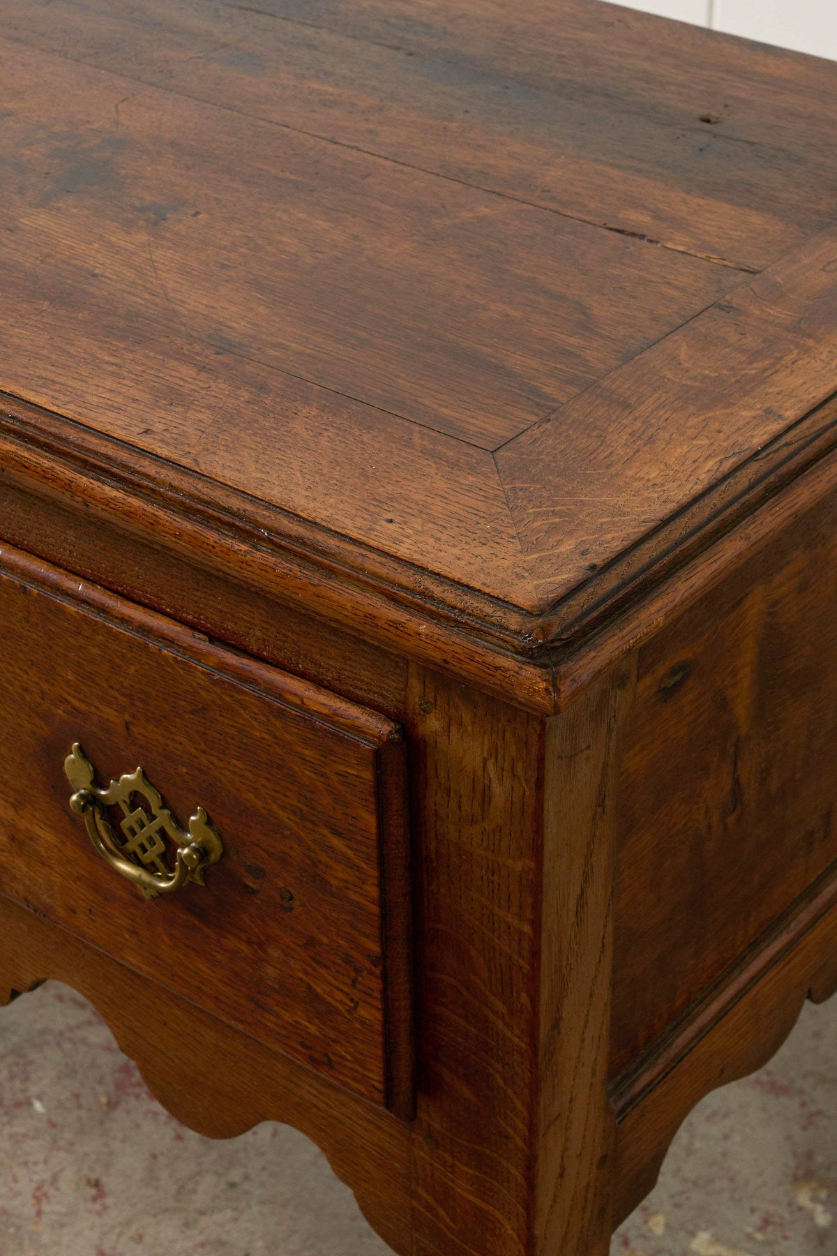 18th Century 2 Drawer Oak Dresser Base