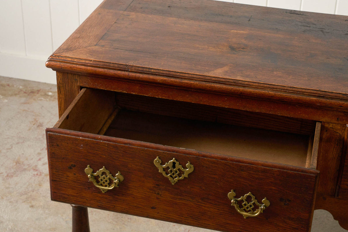 18th Century 2 Drawer Oak Dresser Base