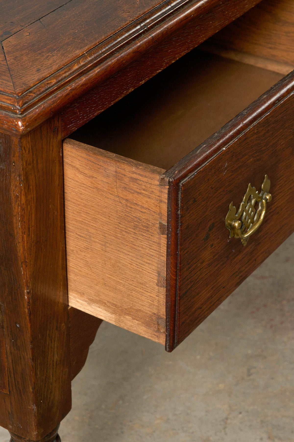 18th Century 2 Drawer Oak Dresser Base