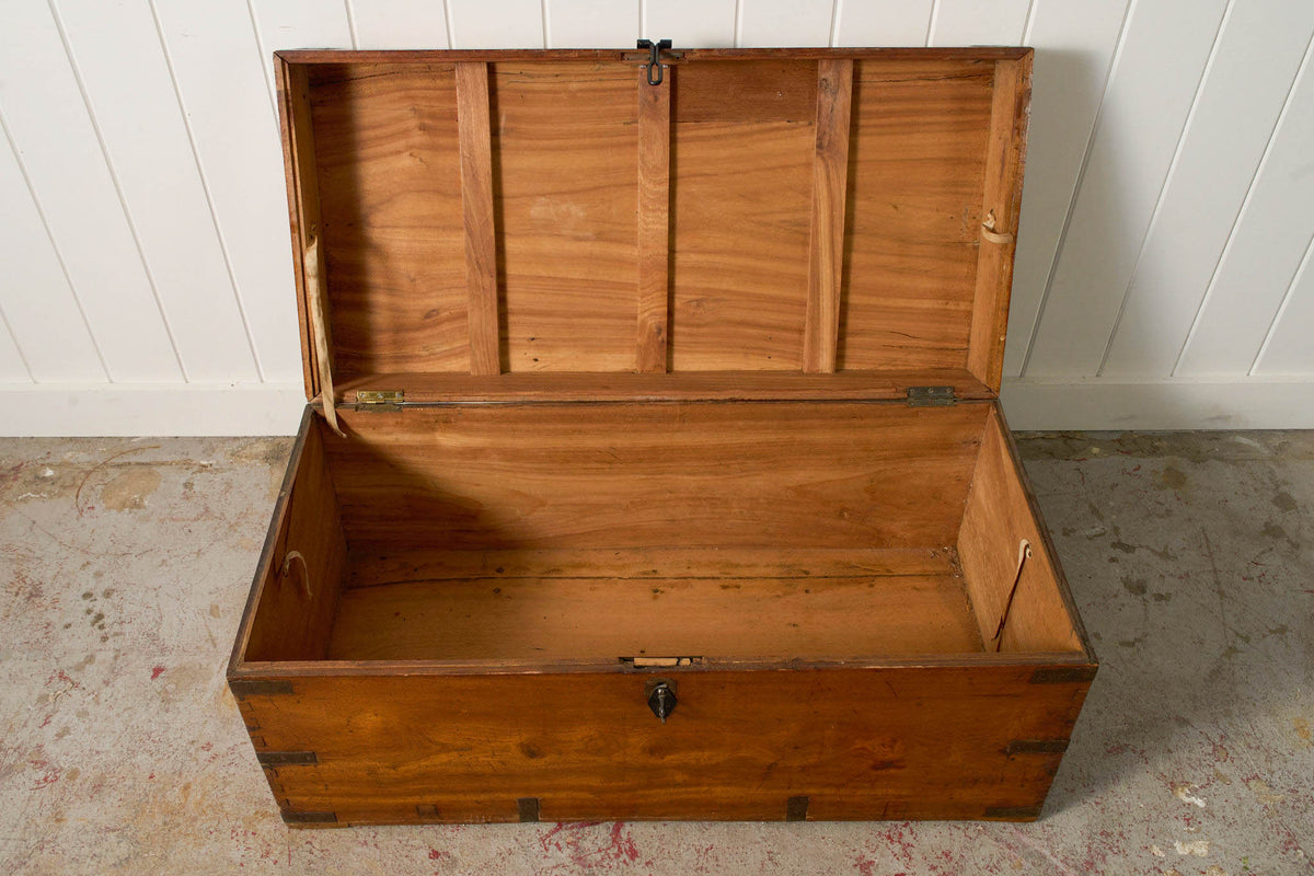 19th Century English Campaign Trunk