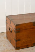 Load image into Gallery viewer, 19th Century English Campaign Trunk
