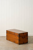 Load image into Gallery viewer, 19th Century English Campaign Trunk
