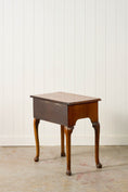 Load image into Gallery viewer, Single Drawer Georgian Mahogany & Walnut Low Boy With Cabriole Legs
