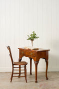 Load image into Gallery viewer, Single Drawer Georgian Mahogany & Walnut Low Boy With Cabriole Legs
