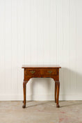 Load image into Gallery viewer, Single Drawer Georgian Mahogany & Walnut Low Boy With Cabriole Legs
