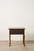 Load image into Gallery viewer, Single Drawer Georgian Mahogany & Walnut Low Boy With Cabriole Legs
