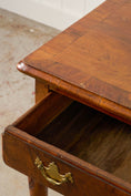 Load image into Gallery viewer, Single Drawer Georgian Mahogany & Walnut Low Boy With Cabriole Legs
