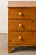 Load image into Gallery viewer, Victorian 2-Over-2 English Pine Chest on Bracket Feet
