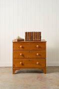 Load image into Gallery viewer, Victorian 2-Over-2 English Pine Chest on Bracket Feet
