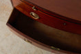 Load image into Gallery viewer, 19th Century English Mahogany Bowfront 3-Drawer Chest with Brushing Slide
