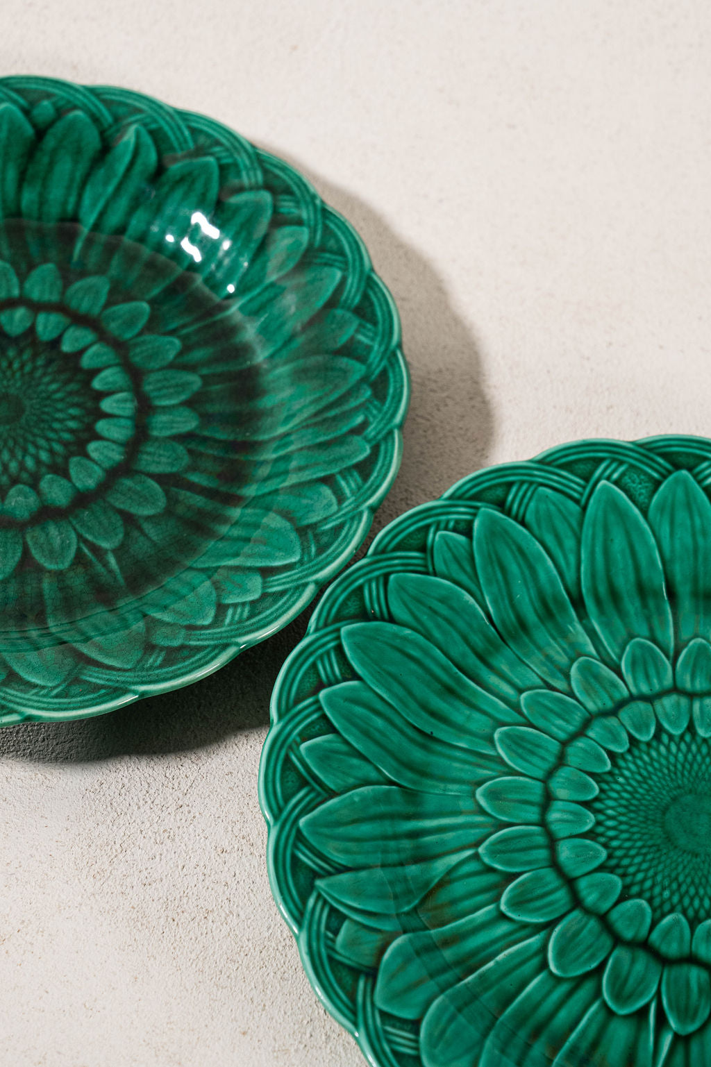 Antique Wedgwood Majolica Sunflower Plate