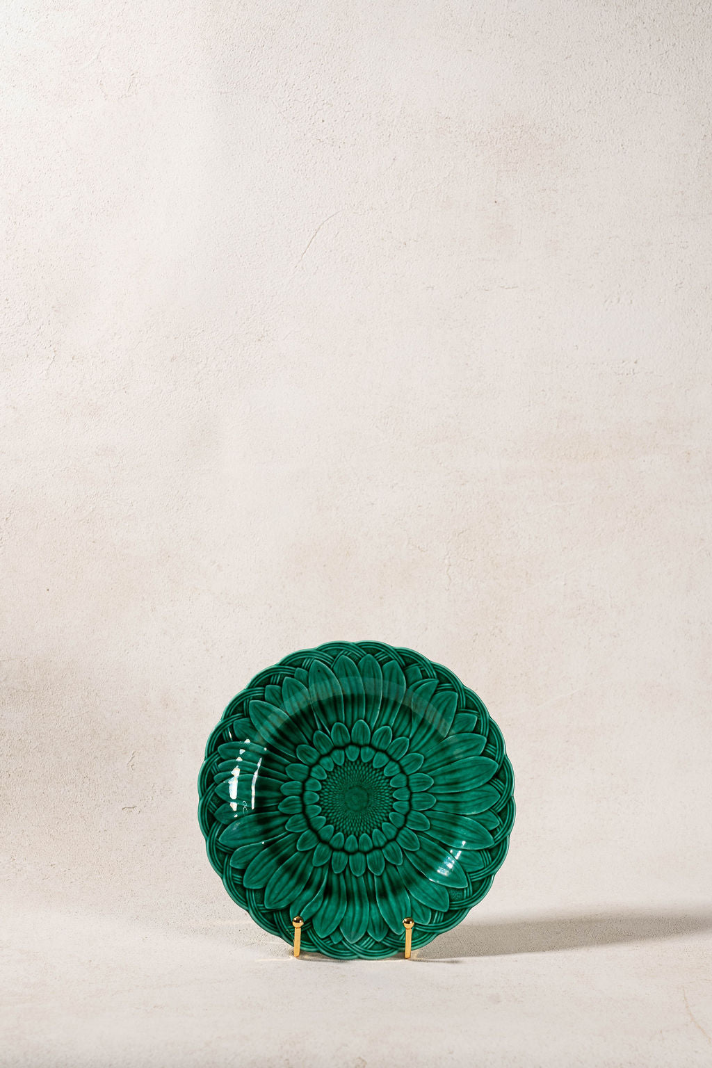 Antique Wedgwood Majolica Sunflower Plate
