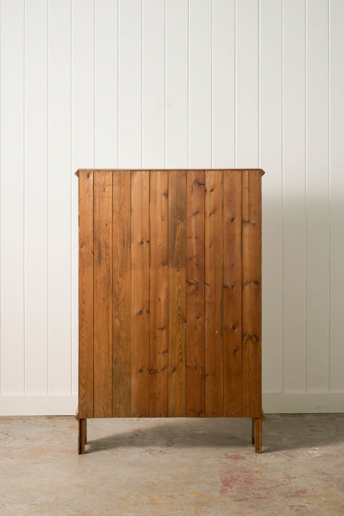 Antique English Pine Freestanding Bookcase