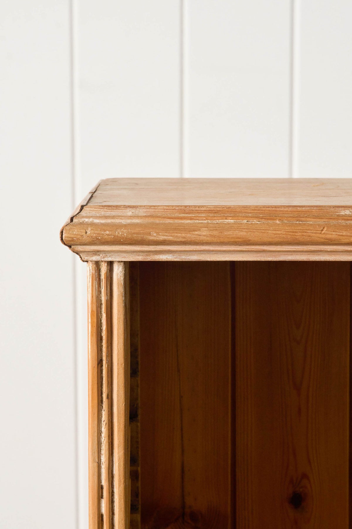 Antique English Pine Freestanding Bookcase