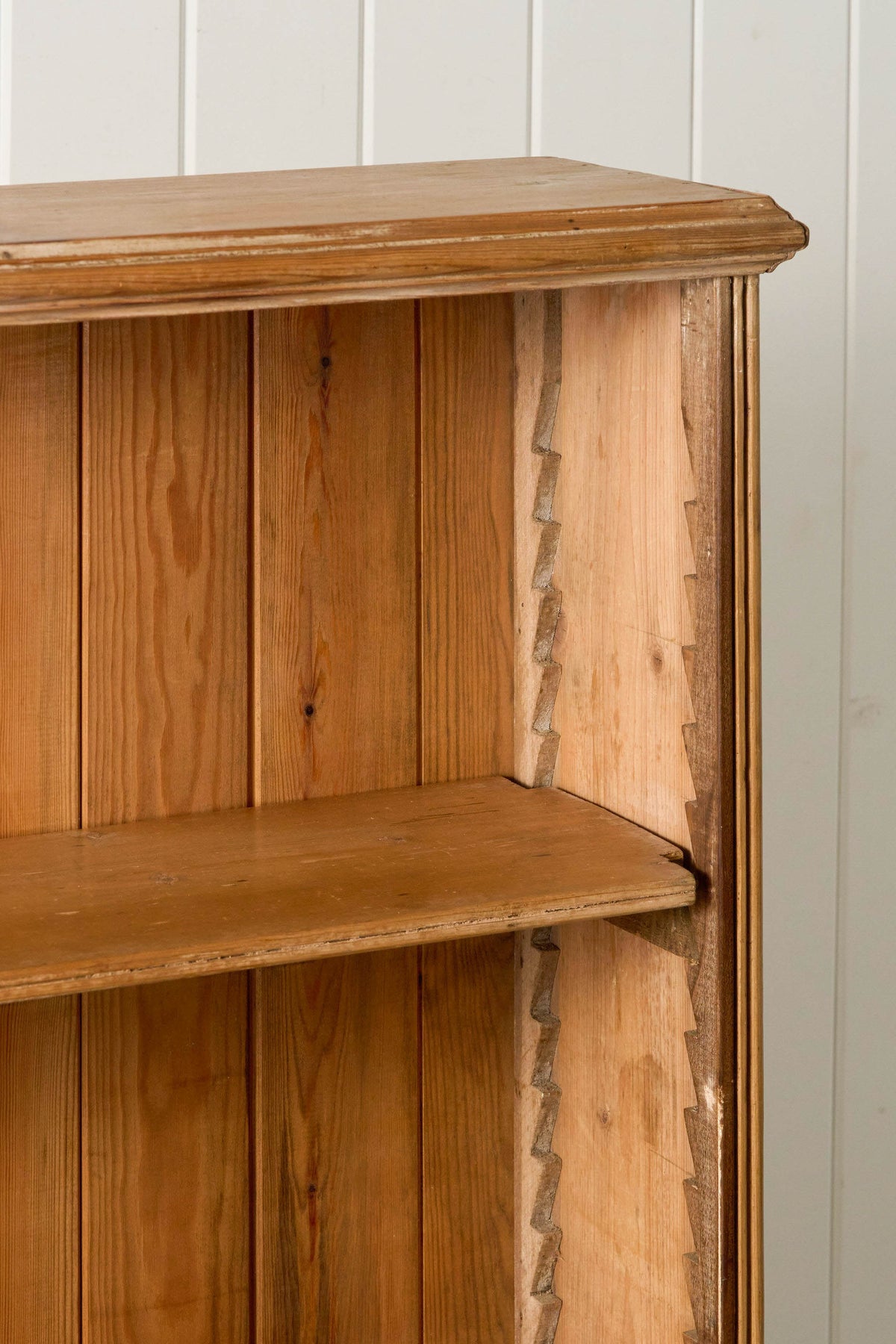 Antique English Pine Freestanding Bookcase