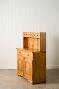 Load image into Gallery viewer, 19th Century English Pine Cupboard with Drawer Topper
