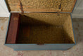 Load image into Gallery viewer, Antique English Painted Blue Trunk
