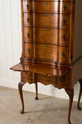 Load image into Gallery viewer, Early 18th Century Queen Anne Burl Serpentine Tall Boy (c. 1700)
