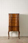 Load image into Gallery viewer, Early 18th Century Queen Anne Burl Serpentine Tall Boy (c. 1700)
