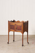 Load image into Gallery viewer, 19th Century Mahogany Tray Top Bedside Cabinet
