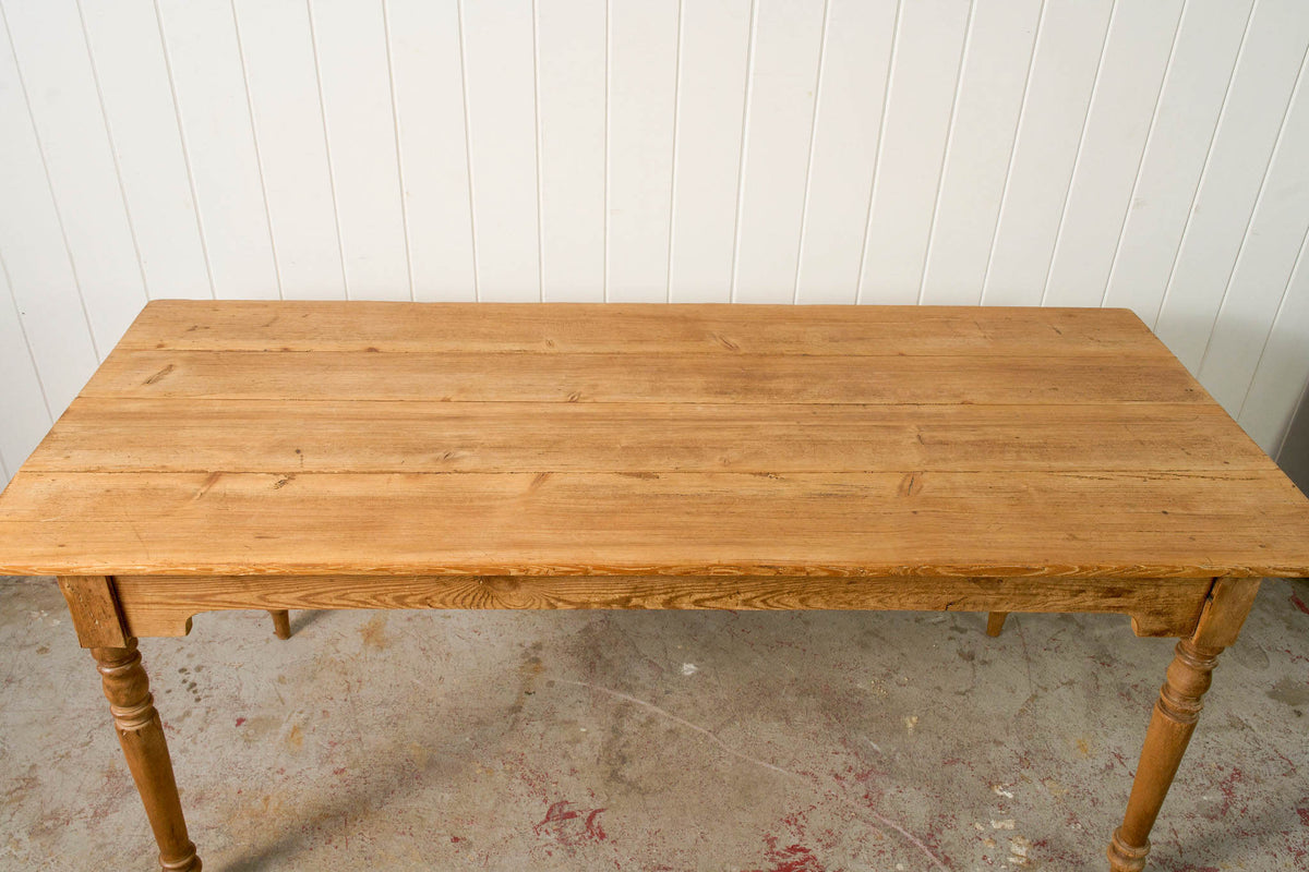 19th Century French Pine Table/Desk