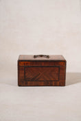 Load image into Gallery viewer, 18th Century Inlaid Tea Caddy with Handle (c. 1760) | Complete with Original Fittings + Working Key
